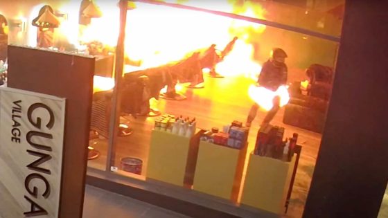 Arsonist sets himself on fire trying to burn down barber shop – MASHAHER