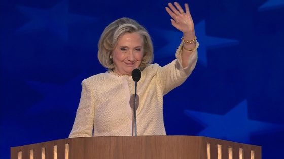 WATCH: Hillary Clinton gets standing ovation as she fires up DNC crowd – MASHAHER