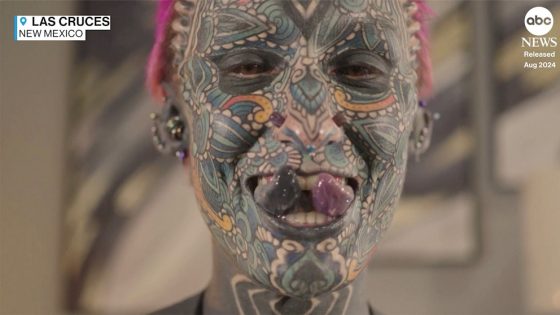 WATCH: Woman bags world records for most tattoos – MASHAHER