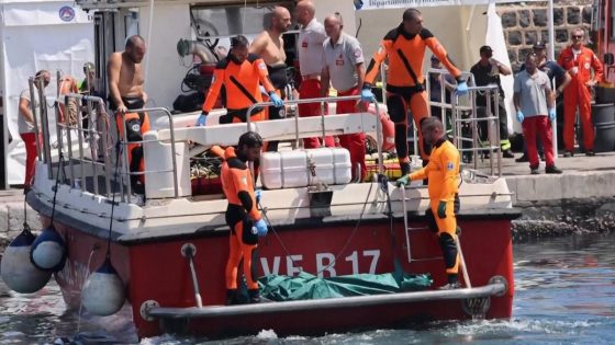 Last body recovered from sunken superyacht off Sicily brought back to land – MASHAHER