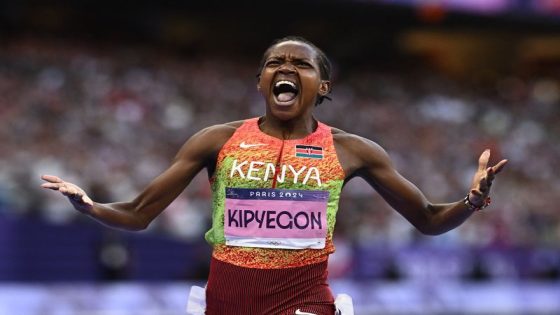 Athletics: Olympics-Athletics-Kenya’s Kipyegon wins third straight 1,500m gold – MASHAHER