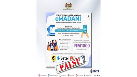 QuickCheck: Is there a new eMadani ewallet programme offering RM1,000? – MASHAHER