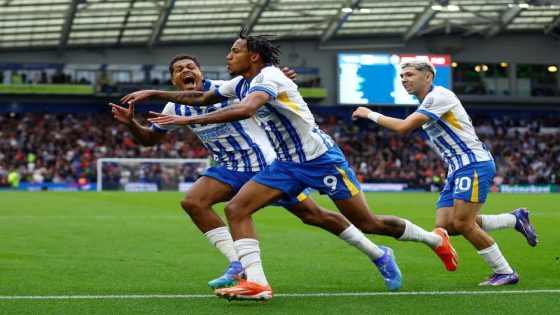 Football: Soccer-Brighton leave it late to beat Manchester United 2-1 – MASHAHER