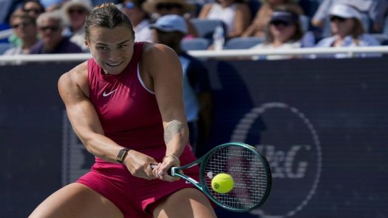 Tennis: Tennis-Sabalenka cruises past Hon in US Open first round – MASHAHER