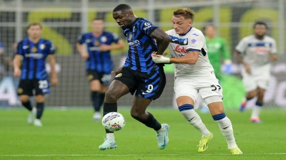 Football: Soccer-Inter cruise past Atalanta 4-0 with Thuram double – MASHAHER