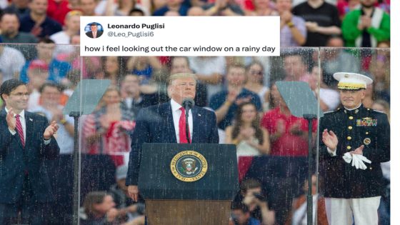 This Picture Of Donald Trump Behind Bullet-Proof Glass Is Now A Meme – MASHAHER