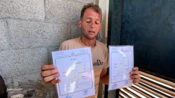 A Gazan father went to register his twins’ births. They were killed in an Israeli airstrike, hospital officials say – MASHAHER