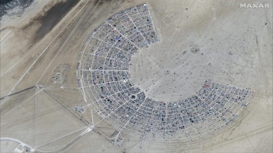 Satellite Imagery Shows Construction of Burning Man Festival in Nevada Desert – MASHAHER