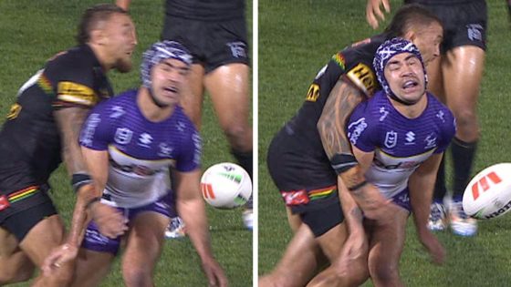 James Fisher-Harris tackle on Jahrome Hughes, Panthers v Storm, late hit, video, was it a penalty, Ivan Cleary press conference, Fox League – MASHAHER