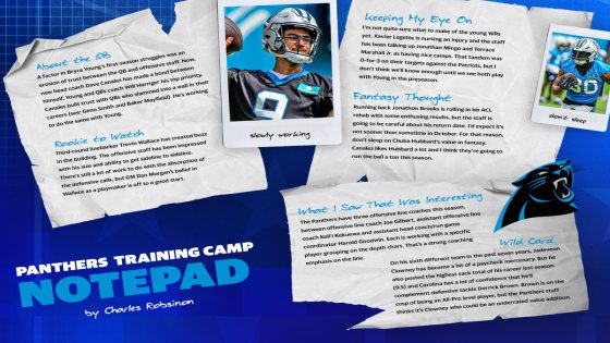 NFL training camp notepad: How Panthers are trying to maximize Bryce Young and his ecosystem – MASHAHER