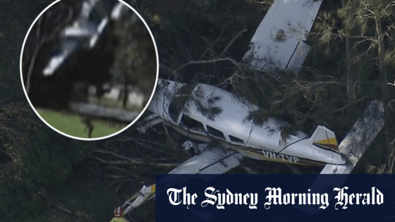 CCTV shows moment plane crashes into trees opposite Sydney school – MASHAHER