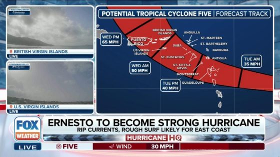 Tropical Storm Warnings issued as future Ernesto continues on path toward Caribbean – MASHAHER