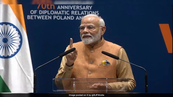 “India’s Policy Was To Maintain Distance. Now…”: PM In Poland – MASHAHER