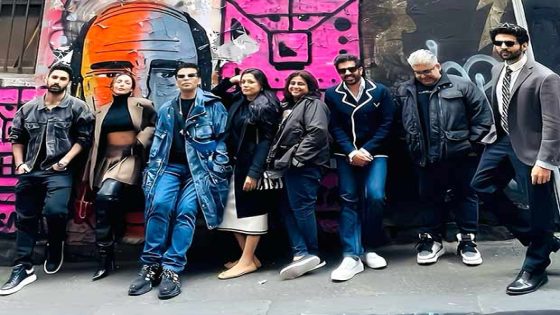 Malaika Arora, Karan Johar, Kartik Aaryan, Kabir Khan, among others hit the streets of Melbourne ahead of IFFM awards ceremony : Bollywood News – MASHAHER