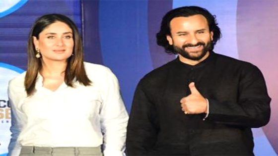 Saif Ali Khan and Kareena Kapoor Khan shine at Mumbai event together, stealing the spotlight with a hand-in-hand moment : Bollywood News – MASHAHER