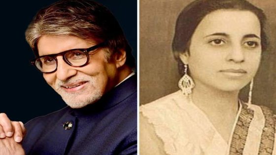 Amitabh Bachchan pays emotional tribute to mother Teji Bachchan ahead of her birth anniversary : Bollywood News – MASHAHER