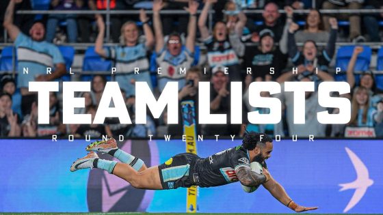 Round 24 Team Lists, ins and outs, team selections, Chad Townsend dropped, Shaun Johnson returns from injury, Ethan Strange moves to centre, AJ Brimson named on the bench – MASHAHER