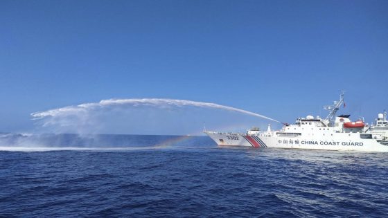 Chinese coast guard ships fire water cannons and block Philippine fisheries vessel in disputed sea – MASHAHER