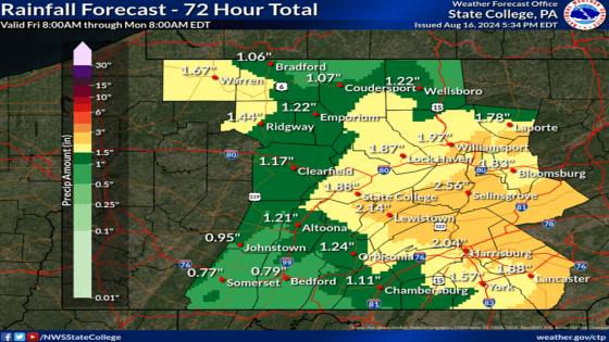 Centre County again under a flood watch through early Sunday. Here’s what we know – MASHAHER