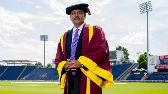 Cricket legend Shastri honoured by Cardiff Met – MASHAHER