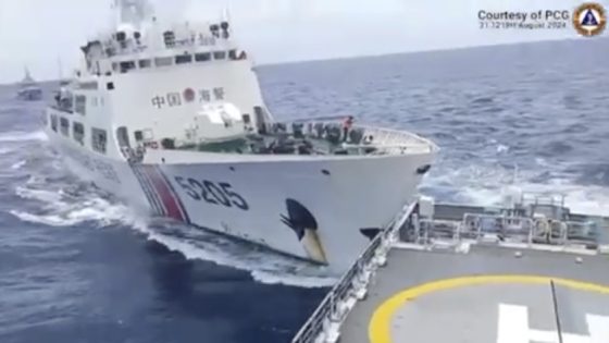 Chinese and Philippine vessels collide at a disputed atoll and governments trade accusations – MASHAHER