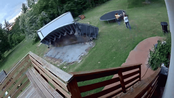 Backyard Pool Goes Flying, Narrowly Misses Kids on Trampoline During Deadly Missouri Storm – MASHAHER