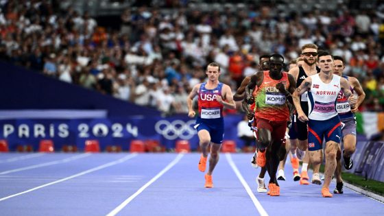 Paris Olympics; American Cole Hocker races to stunning win in 1500m – MASHAHER