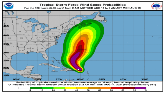 Where is Ernesto? Tropical storm to become major hurricane. Track the storm. – MASHAHER