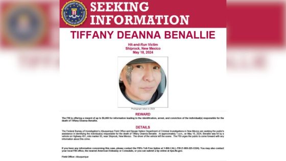 FBI offers $5K reward for information about death of woman on New Mexico highway – MASHAHER