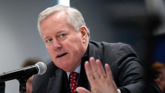 Mark Meadows seeks to have his Arizona ‘fake elector’ case moved to federal court – MASHAHER