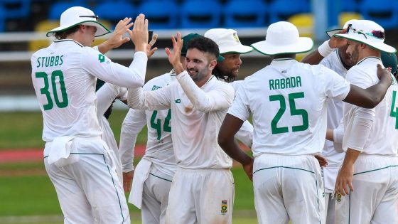 SA vs WI, 1st Test: Maharaj helps South Africa keep West Indies at bay on rain-affected DayÂ 3 – MASHAHER