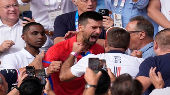 Novak Djokovic in tears after winning Olympic Gold – MASHAHER