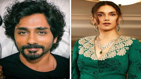 Aditi Rao Hydari celebrates Siddharth’s Filmfare triumph with heartfelt note : Bollywood News – MASHAHER