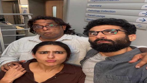 Aditya Roy Kapur, Sara Ali Khan and Anurag Basu pull up goofy faces in Metro In Dino set pictures: “Madness mein hum teeno” : Bollywood News – MASHAHER