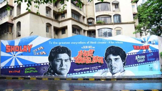 Angry Young Men: Javed Akhtar and Salim Khan get tribute with Sholay, Kranti mural in Mumbai, see pics : Bollywood News – MASHAHER