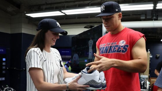 Caitlin Clark calls Aaron Judge ‘huge and swole’ during visit to Yankees game – MASHAHER