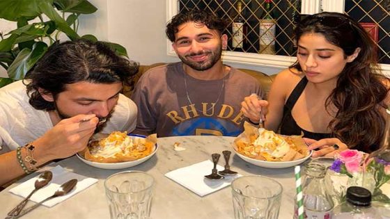 Janhvi Kapoor and Shikhar Pahariya unleash their inner ’foodie’ as they are caught enjoying a meal together in Orry’s photo dump : Bollywood News – MASHAHER