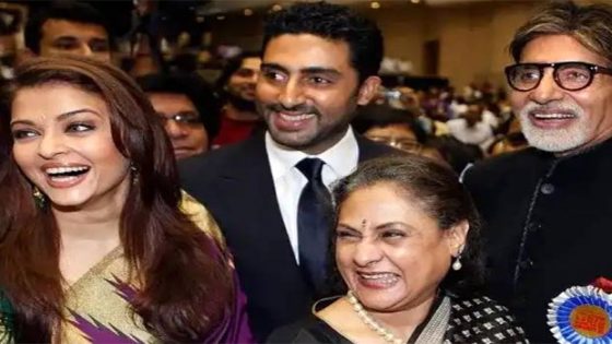 Jaya Bachchan opens up about how Amitabh Bachchan loved Aishwarya Rai Bachchan as his own daughter, amid ongoing divorce rumours : Bollywood News – MASHAHER