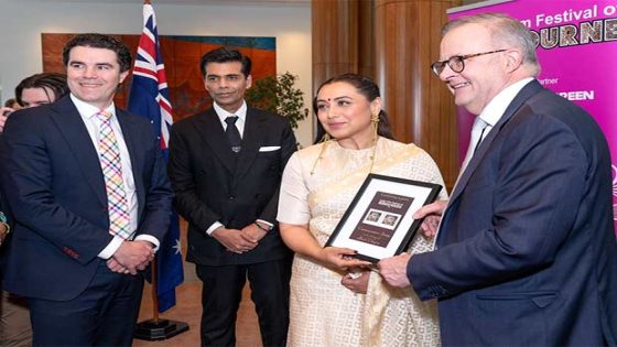 Rani Mukerji honours Yash Chopra with stamp launch at Australian Parliament : Bollywood News – MASHAHER