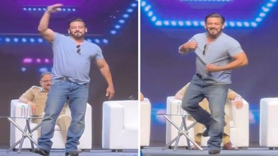 Salman Khan shows off his dance moves on ‘Mera Hi Jalwa’ from Wanted, watch video : Bollywood News – MASHAHER