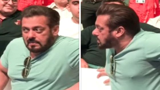 Salman Khan struggles to get up from his seat due to a rib injury, leaves fans concerned  : Bollywood News – MASHAHER