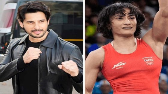 Sidharth Malhotra calls Vinesh Phogat’s disqualification for being marginally overweight in Paris Olympics 2024 ‘disheartening’: “Still rooting for her” 2024 : Bollywood News – MASHAHER