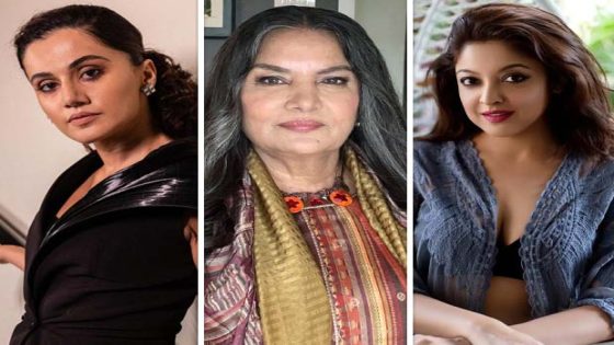 Taapsee Pannu, Shabana Azmi, and Tanushree Dutta voice their opinion on the Kolkata rape and murder : Bollywood News – MASHAHER