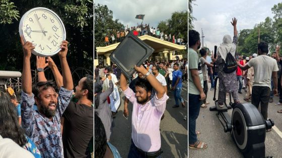 Protesters parade around Bangladesh ex-leader’s belongings after she flees – MASHAHER