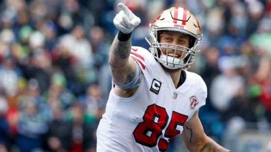 Kittle hilariously roasts 49ers media’s sneaker game during presser – MASHAHER