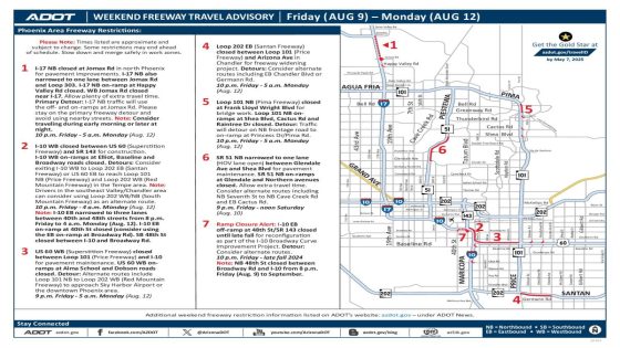 5 Phoenix-area freeways will close this weekend. What to know – MASHAHER