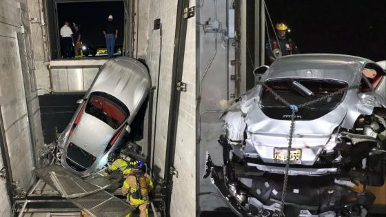 Luxury Car Falls Down Elevator Shaft in Florida – MASHAHER