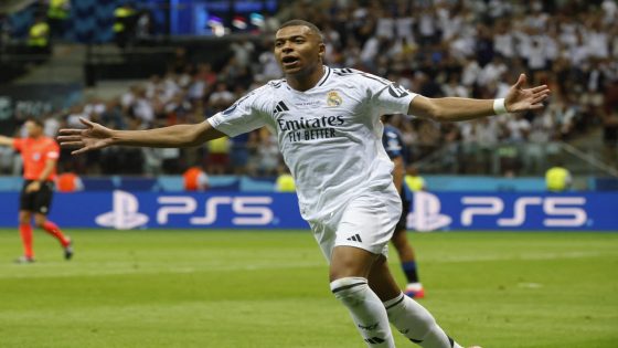 UEFA Super Cup: Kylian Mbappé scores in Real Madrid debut during victory over Atalanta – MASHAHER