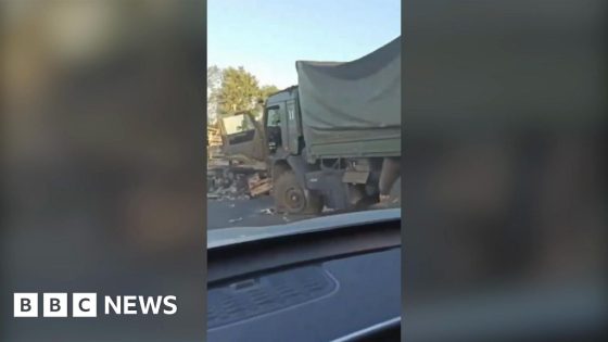 Footage posted online shows destroyed Russian convoy – MASHAHER