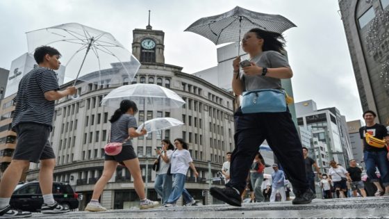 ‘Very strong’ typhoon buffets Japan’s Pacific coast – MASHAHER